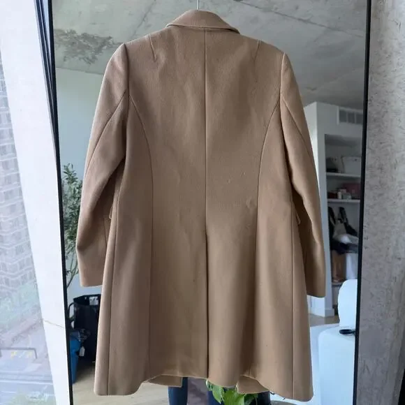 J. Crew Wool Cashmere Camel Pea Coat - Picture 3 of 9